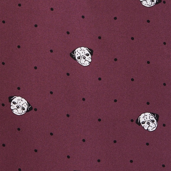 🕊️SOLD🕊️ Torrid Womens Dog Print Harper Georgette Pullover Blouse Plus Size 1X - Picture 6 of 16